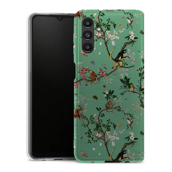 Coque Samsung Galaxy A13 5G Monde des singes vert - MaCoquePerso