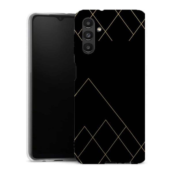 Coque Samsung Galaxy A13 5G Noir pierre sarcelle profonde - MaCoquePerso