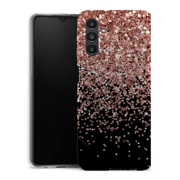 Coque Samsung Galaxy A13 5G Paillettes dor rose - MaCoquePerso