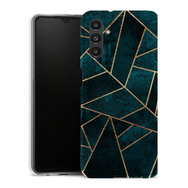 Coque Samsung Galaxy A13 5G Pierre turquoise profonde - MaCoquePerso