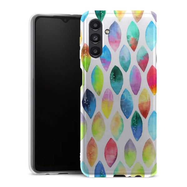 Coque Samsung Galaxy A13 5G Plumes Watercolors - MaCoquePerso