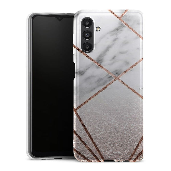 Coque Samsung Galaxy A13 5G Rose paillettes en hausse geo - MaCoquePerso