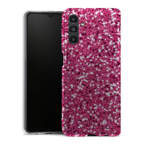 Coque Samsung Galaxy A13 5G Paillettes Roses - MaCoquePerso