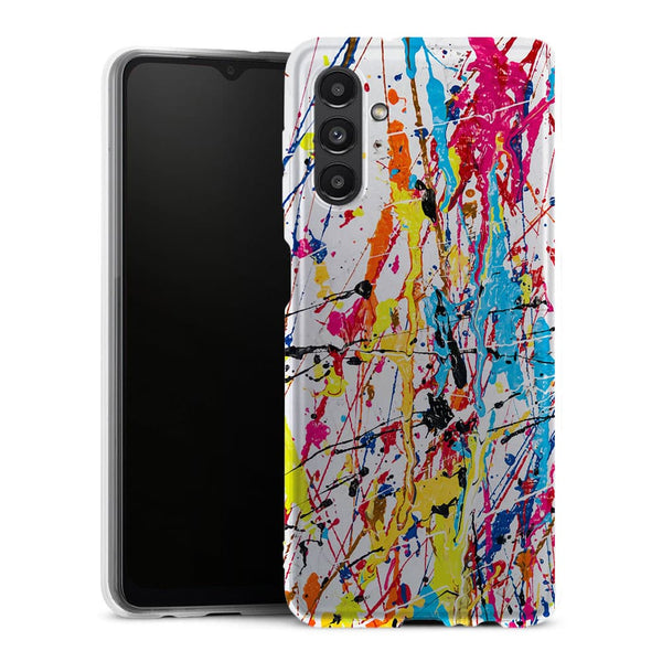 Coque Samsung Galaxy A13 5G Splash Paint Arc en ciel - MaCoquePerso