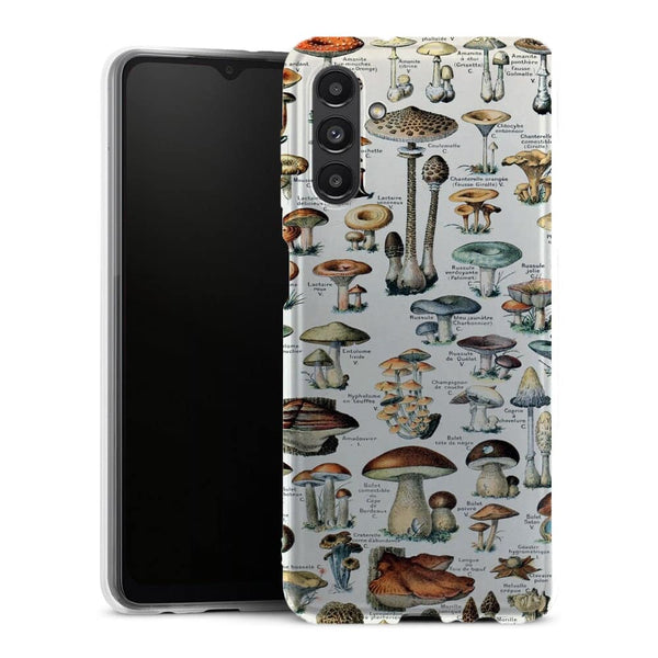 Coque Samsung Galaxy A13 5G Tableau des champignons comestibles vintage - MaCoquePerso