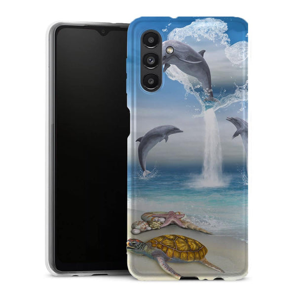 Coque de Galaxy A13 5G Dauphins Heureux - MaCoquePerso