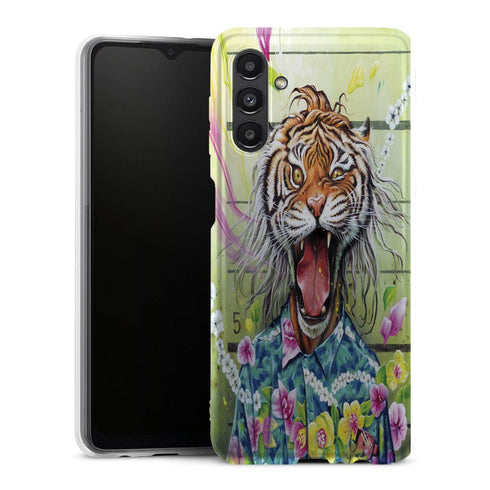 Coque Galaxy A13 5G Tiger Flowers - MaCoquePerso