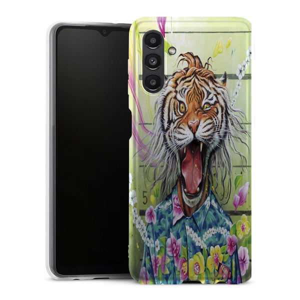 Coque Galaxy A13 5G Tiger Flowers - MaCoquePerso