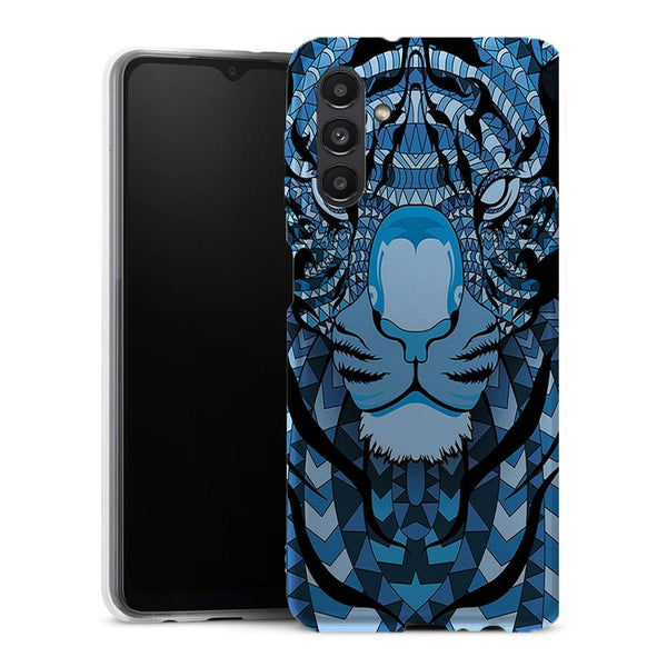 Coque Samsung Galaxy A13 5G Tigre Bleu Aztec - MaCoquePerso