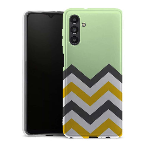 Coque Samsung Galaxy A13 5G originale Zig Zag Menthe - MaCoquePerso