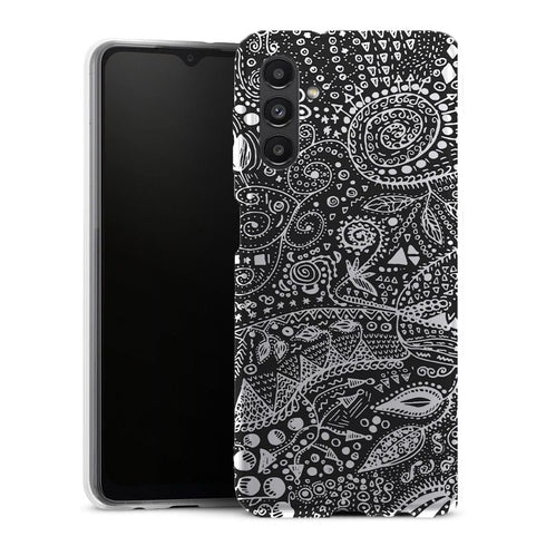 Coque Samsung Galaxy A13 5G Aztec bw handmade - MaCoquePerso