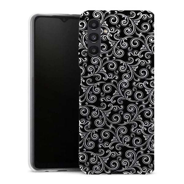 Coque Samsung Galaxy A13 5G Black and white swirls - MaCoquePerso