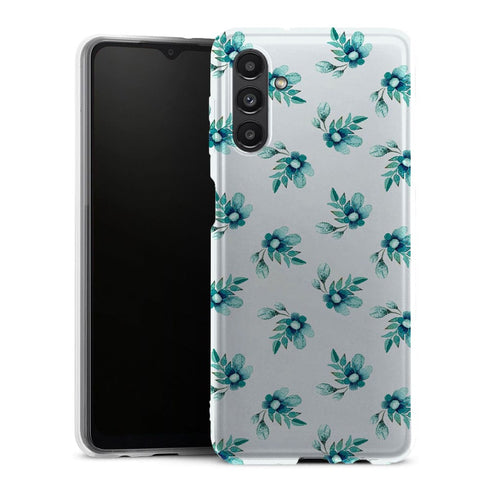 Coque Samsung Galaxy A13 5G Blue Flowers - MaCoquePerso