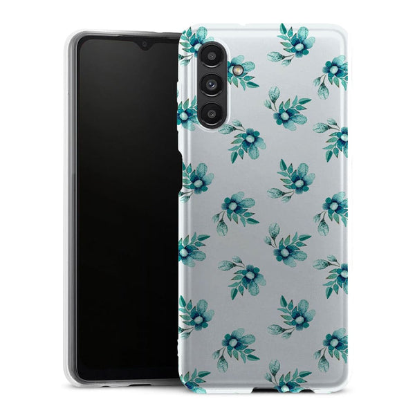 Coque Samsung Galaxy A13 5G Blue Flowers - MaCoquePerso