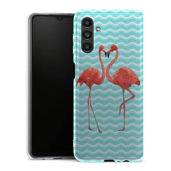Coque Samsung Galaxy A13 5G Flamingo love - MaCoquePerso