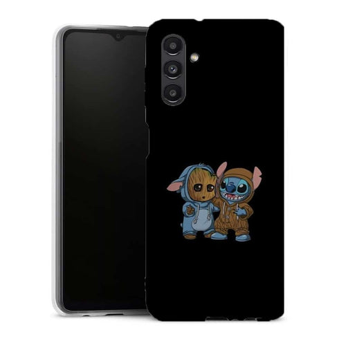 Coque portable Samsung A13 5G Groot x stitch - MaCoquePerso Disney
