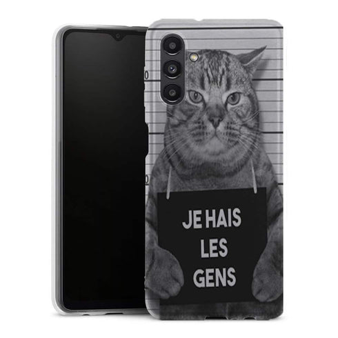 Coque Samsung Galaxy A13 5G I hate People Jail Cat - MaCoquePerso
