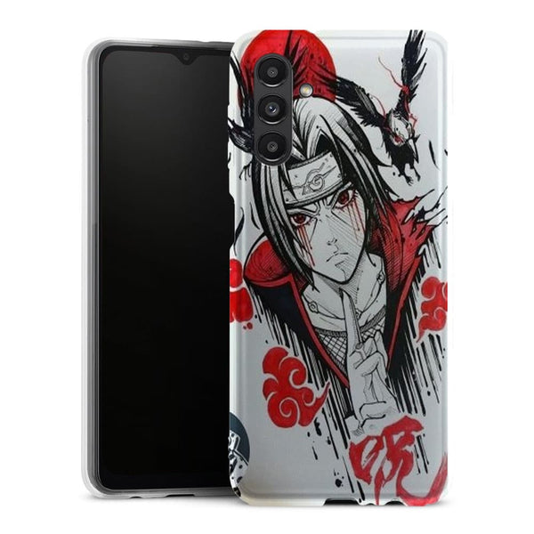 Coque Samsung Galaxy A13 5G itachi blood eyes raven akatsuki - MaCoquePerso
