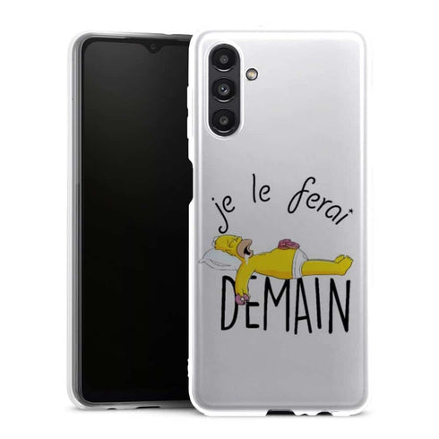 Coque Samsung Galaxy A13 5G Je le Ferai demain Homer Donuts - MaCoquePerso