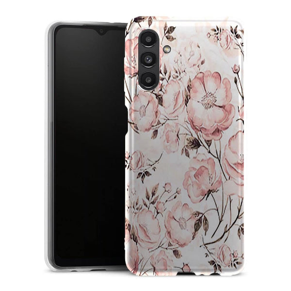 Coque Samsung Galaxy A13 5G Roses et pivoines victoriennes - MaCoquePerso