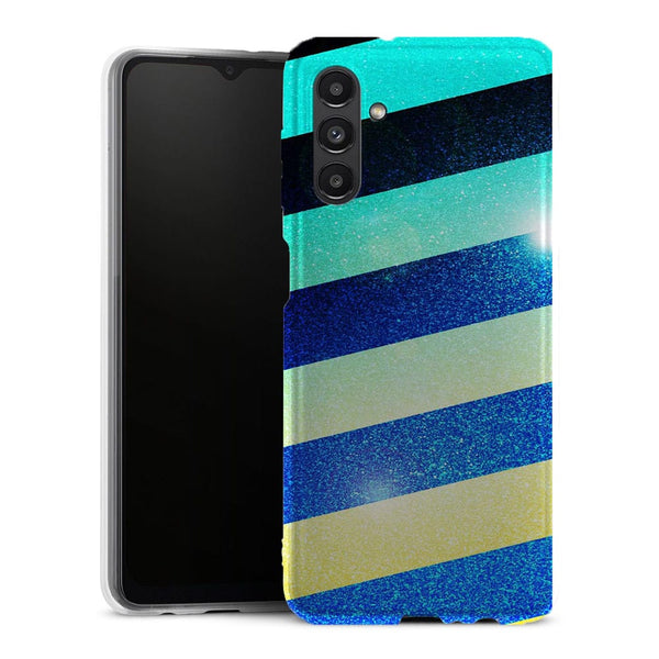 Coque Samsung Galaxy A13 5G Striped colorful glitter - MaCoquePerso