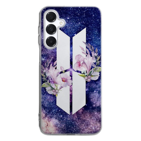 Coque Samsung A16 5G BTS Army galaxy fleurs