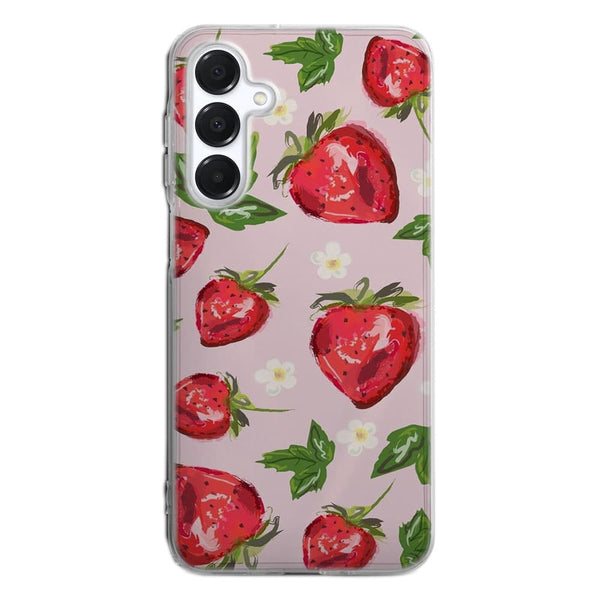 Coque Samsung A16 5G Botanique aux fraises