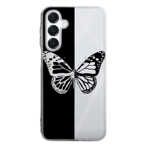 Coque Samsung Galaxy A16 5G Butterfly Noir et Blanc