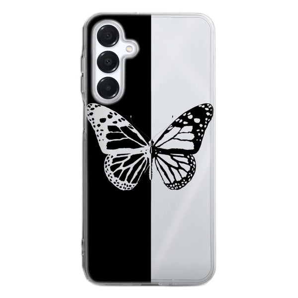 Coque Samsung Galaxy A16 5G Butterfly Noir et Blanc