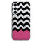 Coque pour Samsung A16 5G Chevrons Colorés Rose et Noir
