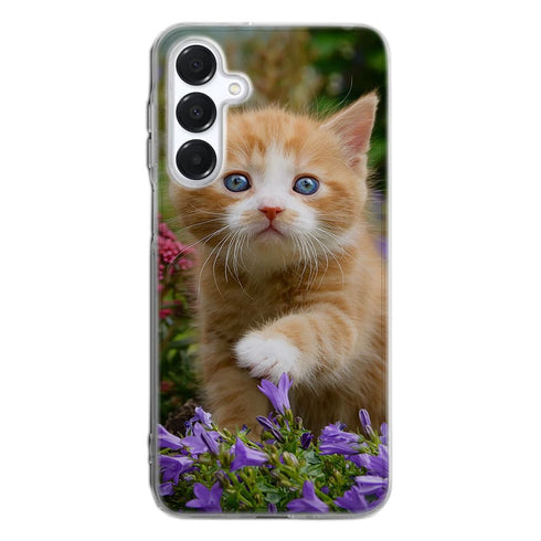 Coque Samsung Galaxy A16 5G Flowery Garden Lovely and enchanting cat