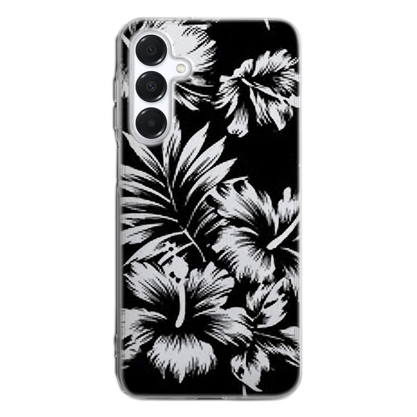 Coque pour Samsung Galaxy A16 5G Fleurs Sauvages Noires