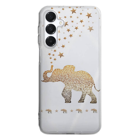 Coque Samsung Galaxy A16 5G Gatsby gold glitter elephant