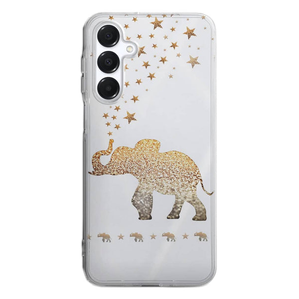 Coque Samsung Galaxy A16 5G Gatsby gold glitter elephant