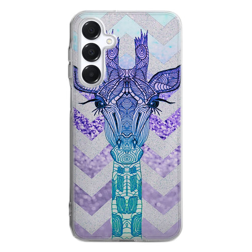 Coque Samsung Galaxy A16 5G Glitter Girafe Bleu