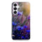 Coque Samsung A16 5G Jardin Fleuri Violet Doré