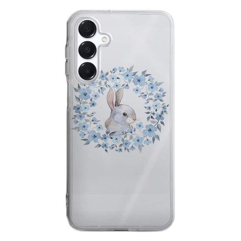Coque Samsung Galaxy A16 5G Lapin Fleur Bleue