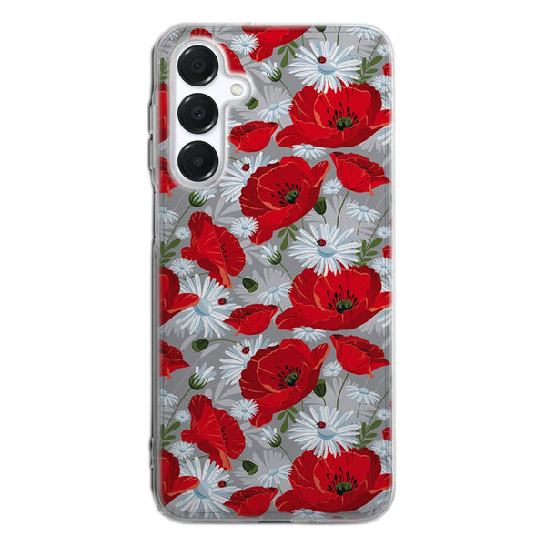 Coque Samsung A16 5G Motif de fleur rouge