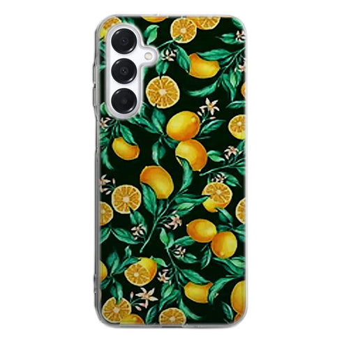 Coque Samsung A16 5G Orange sur Fond Noir