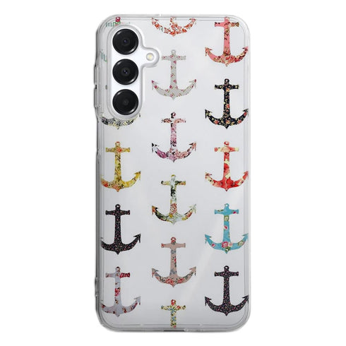 Coque Samsung A16 5G Pattern Ancre floral avec rose