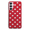 Coque pour Samsung A16 5G Rouge à Pois
