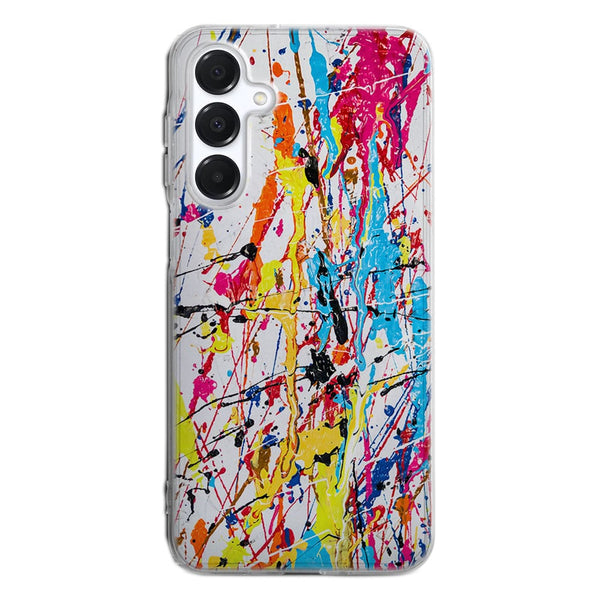 Coque pour Samsung A16 5G Splash Paint Arc en ciel