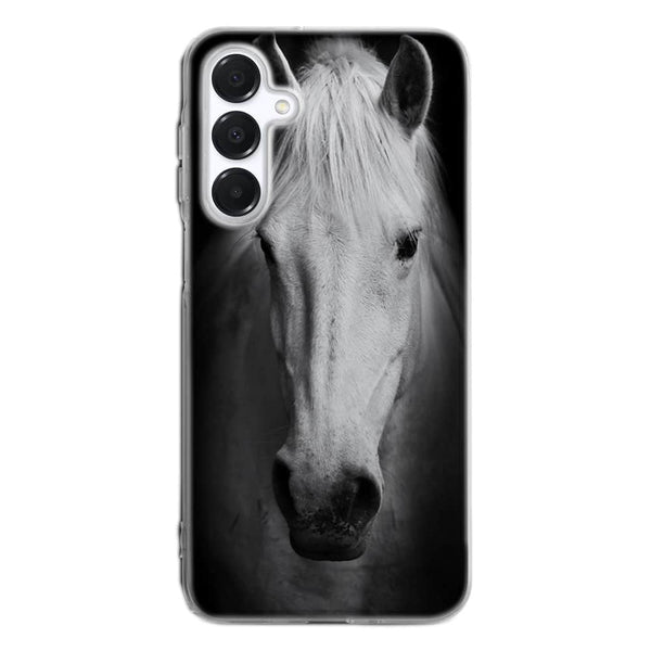 Coque Samsung Galaxy A16 5G Tete de Cheval Noir et Blanc