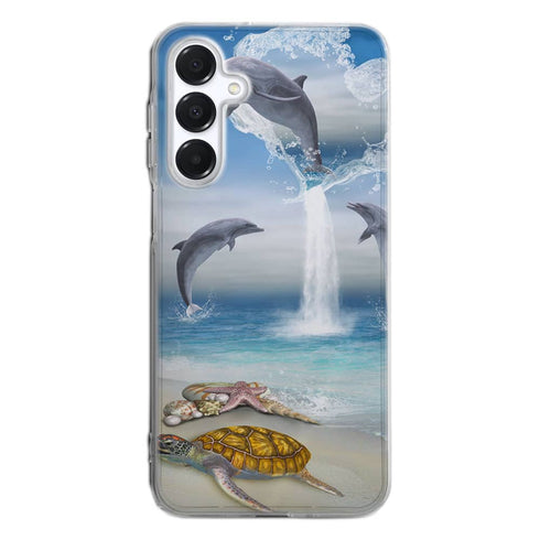 Coque Samsung Galaxy A16 5G Dauphins Heureux