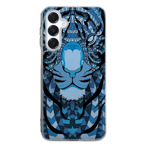 Coque Samsung Galaxy A16 5G Tigre Bleu Aztec