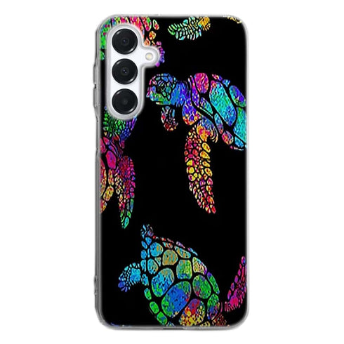 Coque Samsung A16 5G Tortue de mer avec des fleurs