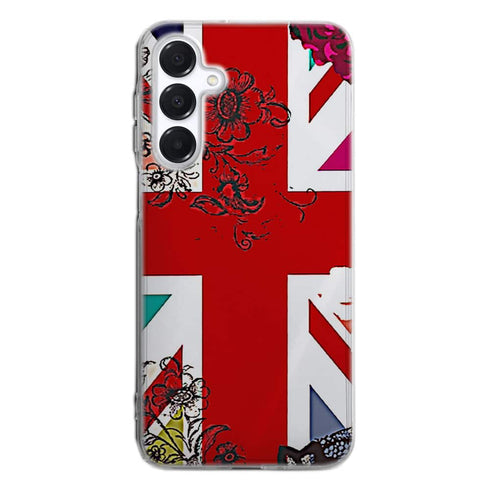 Coque pour Samsung Galaxy A16 5G Union Jack Flowers