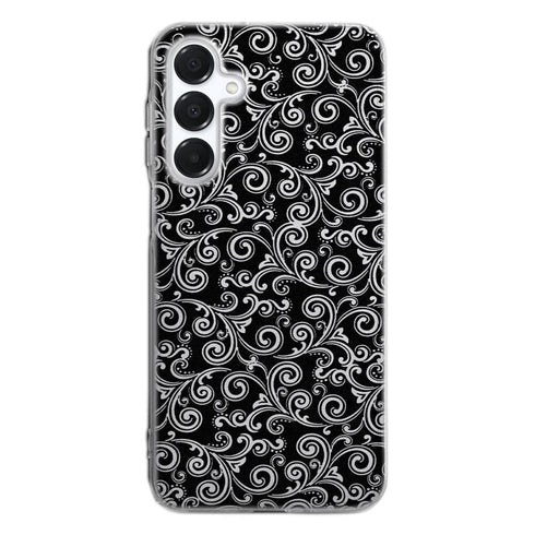 Coque Samsung A16 5G Black and white swirls