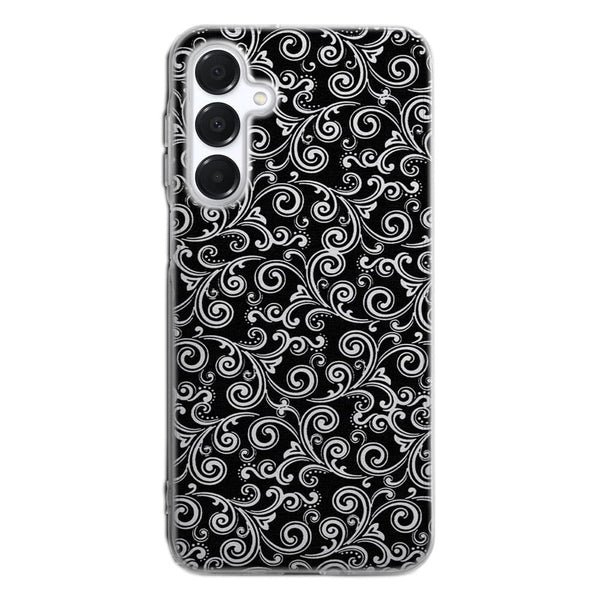 Coque Samsung A16 5G Black and white swirls