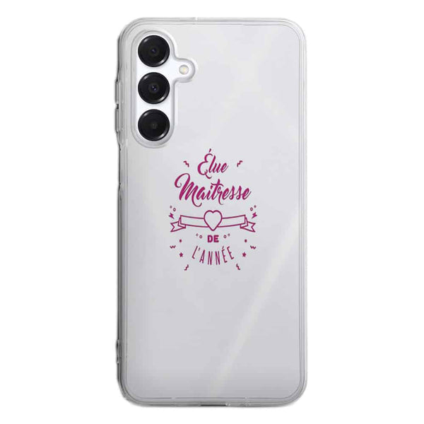 Coque Samsung Galaxy A16 5G Elue maitresse de l'annee cadeau professeur